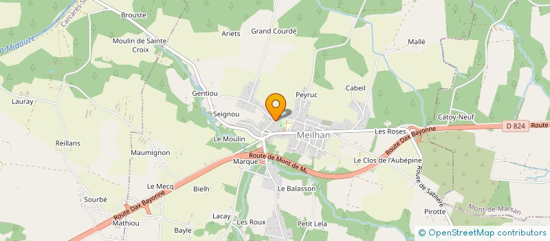 localisation de l'entreprise MADAME TIFFANY COUPARD  MEILHAN