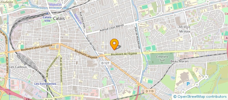 localisation de l'entreprise MADAME TIFFANY DELBARRE  CALAIS