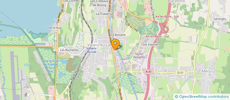 localisation de l'entreprise MADAME TIFFANY DELEAND  VIVIERS-DU-LAC