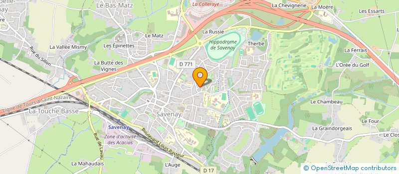 localisation de l'entreprise MADAME TIFFANY DENIS  SAVENAY