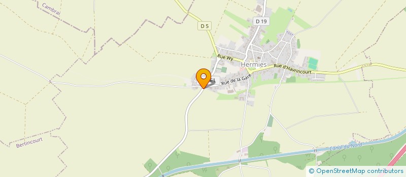 localisation de l'entreprise MADAME TIFFANY DOLLEZ  BAPAUME