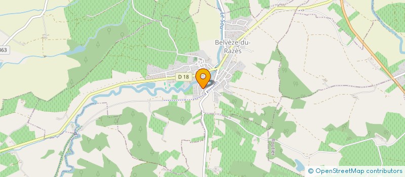 localisation de l'entreprise MADAME TIFFANY DRELON  BELVEZE-DU-RAZES