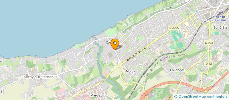 localisation de l'entreprise MADAME TIFFANY DUBOULOZ à THONON-LES-BAINS