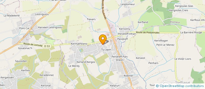 localisation de l'entreprise MADAME TIFFANY FAUCON  PLOMEUR