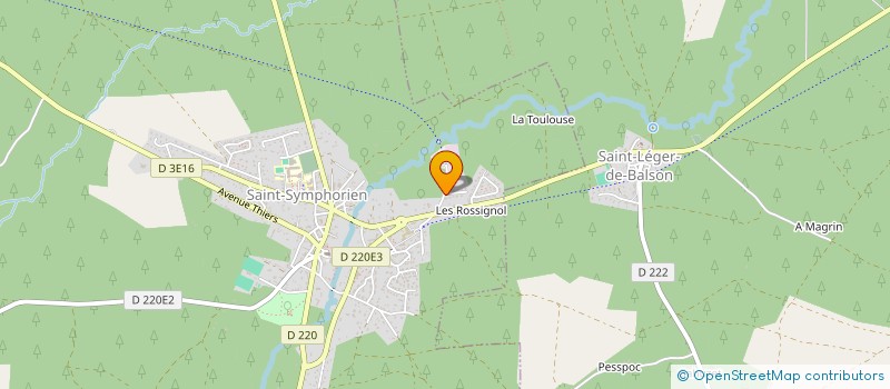 localisation de l'entreprise MADAME TIFFANY FRITZ  SAINT-SYMPHORIEN