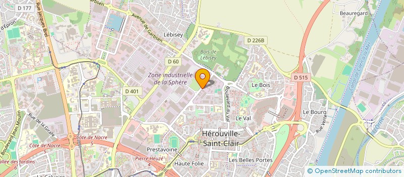 localisation de l'entreprise MADAME TIFFANY GENEVIEVE à HEROUVILLE-SAINT-CLAIR