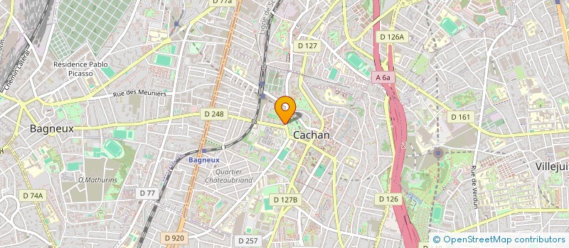 localisation de l'entreprise MADAME TIFFANY GEROULT  CACHAN