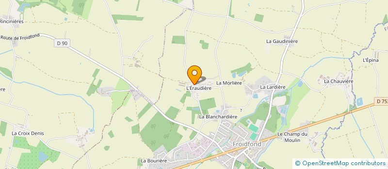 localisation de l'entreprise MADAME TIFFANY JOLIVET  FROIDFOND