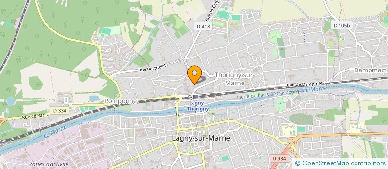 localisation de l'entreprise MADAME TIFFANY LANZAFAME  THORIGNY SUR MARNE