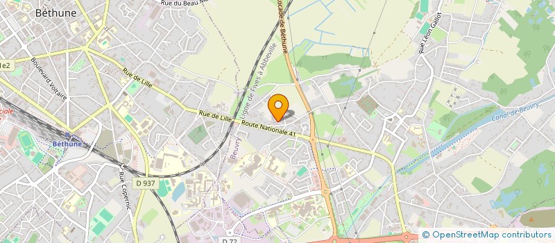 localisation de l'entreprise MADAME TIFFANY LAURENT  BEUVRY