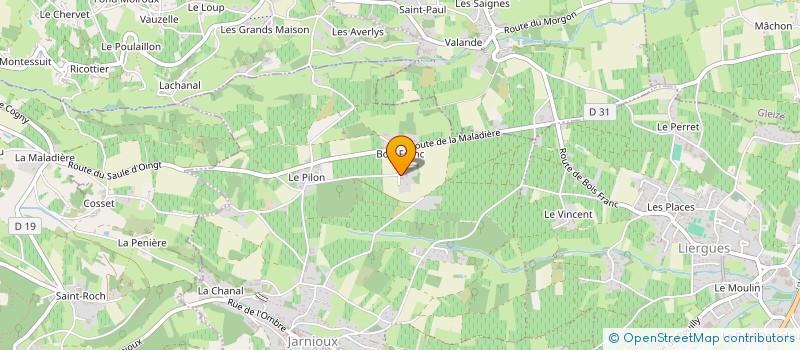 localisation de l'entreprise MADAME TIFFANY LAURIN  PORTE DES PIERRES DOREES