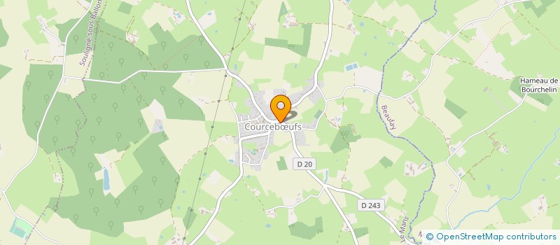 localisation de l'entreprise MADAME TIFFANY LEDUC  COURCEBUFS