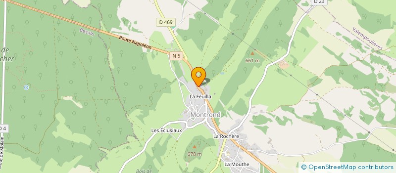 localisation de l'entreprise MADAME TIFFANY LIENARD  MONTROND