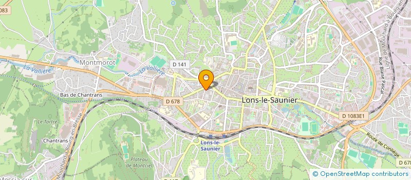 localisation de l'entreprise MADAME TIFFANY MARTIN  LONS-LE-SAUNIER