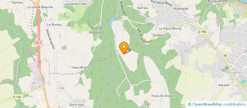 localisation de l'entreprise MADAME TIFFANY MERCIER  PLOUEZEC