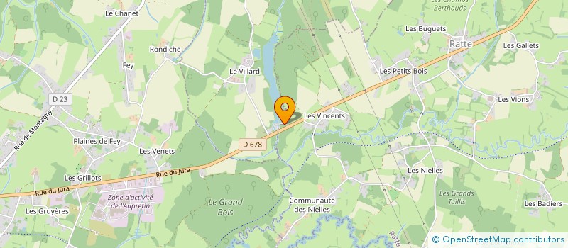 localisation de l'entreprise MADAME TIFFANY MONTEIRO  MONTAGNY-PRES-LOUHANS