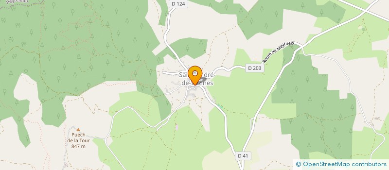 localisation de l'entreprise MADAME TIFFANY MORALES  SAINT-ANDRE-DE-VEZINES