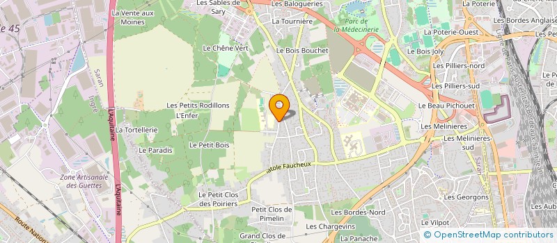 localisation de l'entreprise MADAME TIFFANY NDOUR à SARAN