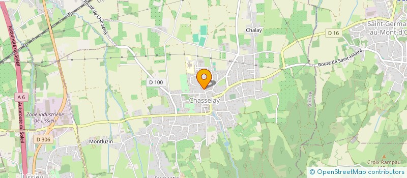 localisation de l'entreprise MADAME TIFFANY NOTIN  CHASSELAY