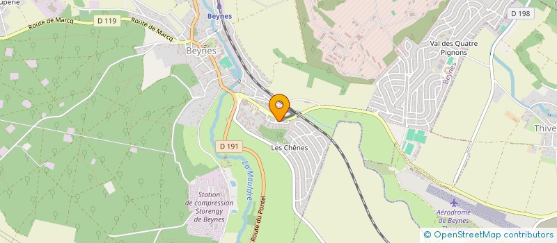 localisation de l'entreprise MADAME TIFFANY RABIER  BEYNES