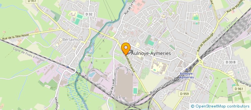 localisation de l'entreprise MADAME TIFFANY RAFFNER  AULNOYE-AYMERIES