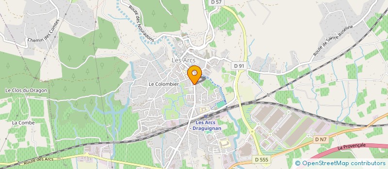 localisation de l'entreprise MADAME TIFFANY RUDEAUX  LES ARCS