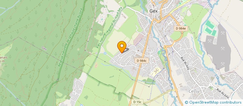 localisation de l'entreprise MADAME TIFFANY SCHENK  GEX