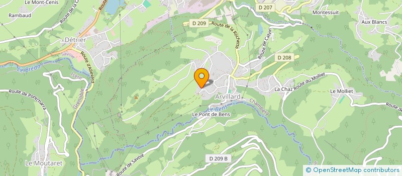 localisation de l'entreprise MADAME TIFFANY TALMON  ARVILLARD