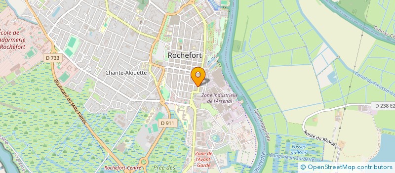 localisation de l'entreprise MADAME TIFFANY TETAUD  ROCHEFORT