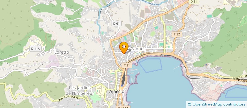 localisation de l'entreprise MADAME TIFFANY ULRICH à AJACCIO