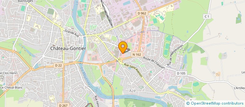 localisation de l'entreprise MADAME TIFFANY VALAUNEY  CHATEAU-GONTIER-SUR-MAYENNE