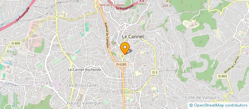 localisation de l'entreprise MADAME TIGUIDANKE BARRY à LE CANNET