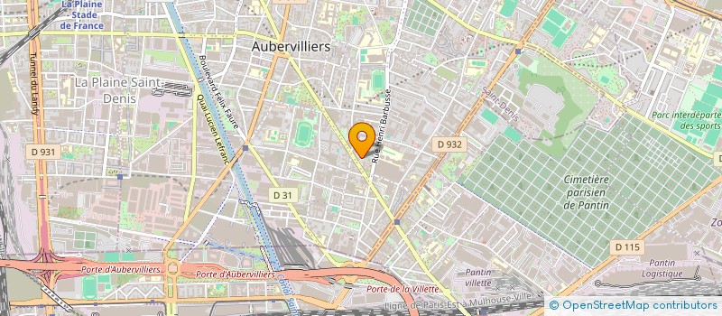 localisation de l'entreprise MADAME TIGUIDANKE DRAME à AUBERVILLIERS