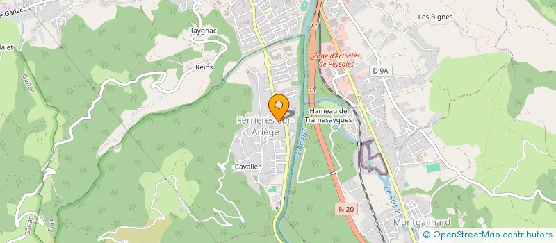 localisation de l'entreprise MADAME TILAN LASSERRE à FERRIERES-SUR-ARIEGE