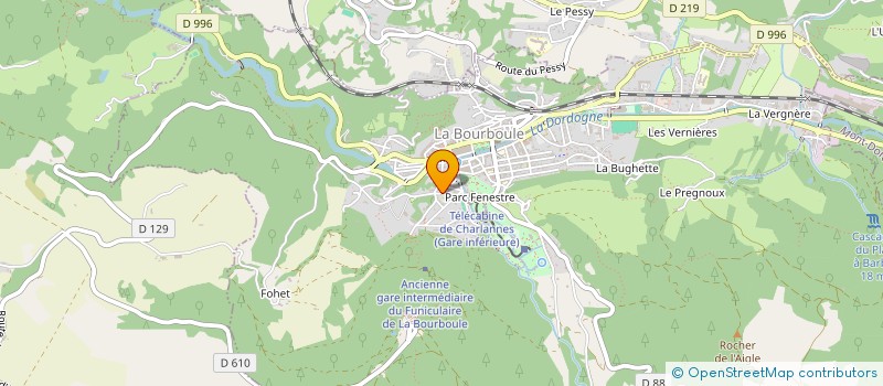 localisation de l'entreprise MADAME TILDY PEGLIASCO DELEVILLE  LA BOURBOULE