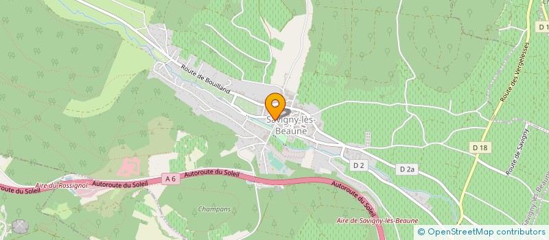 localisation de l'entreprise MADAME TIMEA SZUHANSZKI  SAVIGNY-LES-BEAUNE