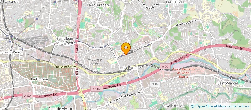 localisation de l'entreprise MADAME TIN HINANE DAHDAH  MARSEILLE