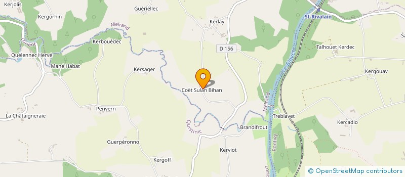 localisation de l'entreprise MADAME TINA BATES  PLUMELIAU-BIEUZY