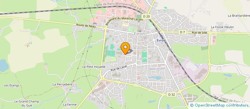 localisation de l'entreprise MADAME TINA CHELLE  EVRON