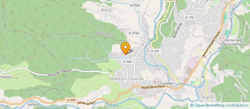 localisation de l'entreprise MADAME TINA COMBES  MOLIERES-CAVAILLAC