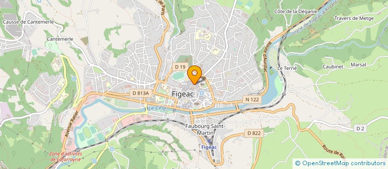 localisation de l'entreprise MADAME TINA DRAPER  FIGEAC