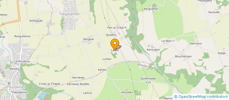 localisation de l'entreprise MADAME TINA MARSON  TREGARANTEC