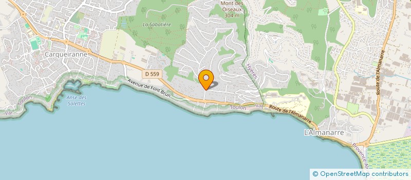 localisation de l'entreprise MADAME TINA SLEIMAN  CARQUEIRANNE