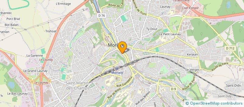 localisation de l'entreprise MADAME TINAIG MORICE  MORLAIX