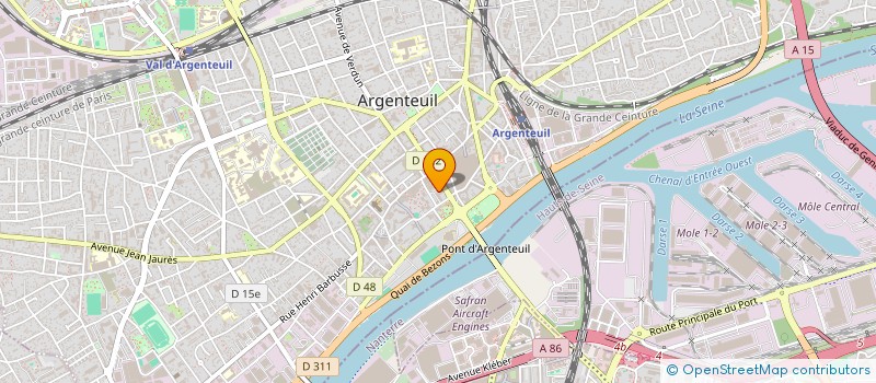 localisation de l'entreprise MADAME TINHINANE BENHAMNA  ARGENTEUIL