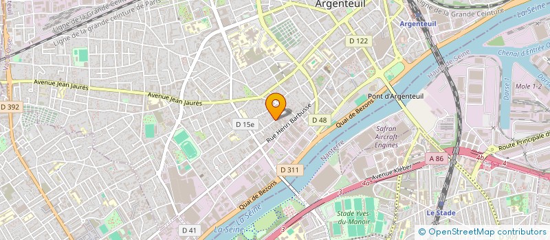 localisation de l'entreprise MADAME TINHINANE IFRENE  ARGENTEUIL