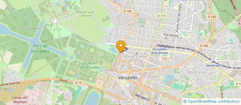localisation de l'entreprise MADAME TINHINANE OUDJEHANI à VERSAILLES