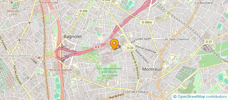 localisation de l'entreprise MADAME TINHINANE TILOUTA  MONTREUIL