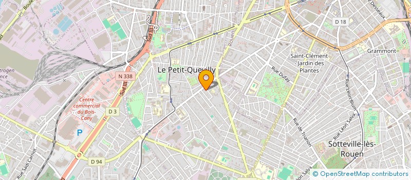 localisation de l'entreprise MADAME TINNIE COUTANT  LE PETIT-QUEVILLY