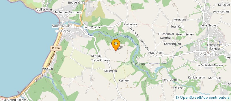 localisation de l'entreprise MADAME TIPHAINE BARON  SAINT-MICHEL-EN-GREVE